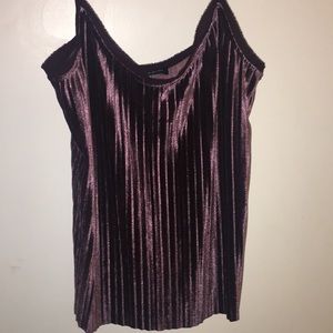 Purple Velvet Tank Top